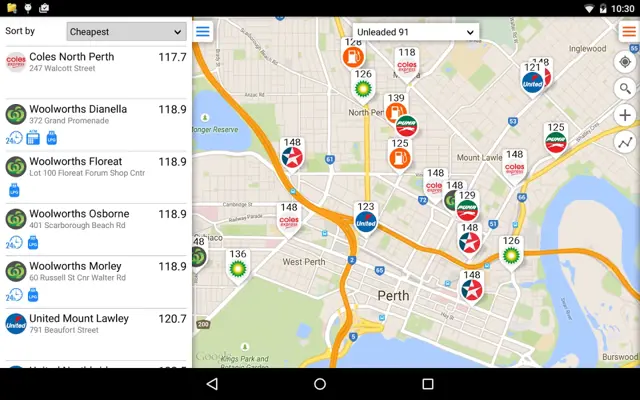 Fuel Map android App screenshot 2