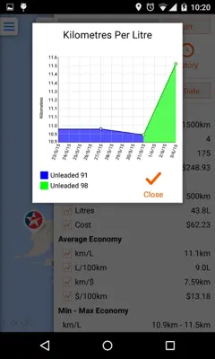 Fuel Map android App screenshot 6