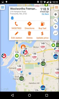 Fuel Map android App screenshot 8